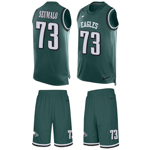 Men's Limited Isaac Seumalo Nike Jersey Midnight Green - #73 Tank Top Suit NFL Philadelphia Eagles